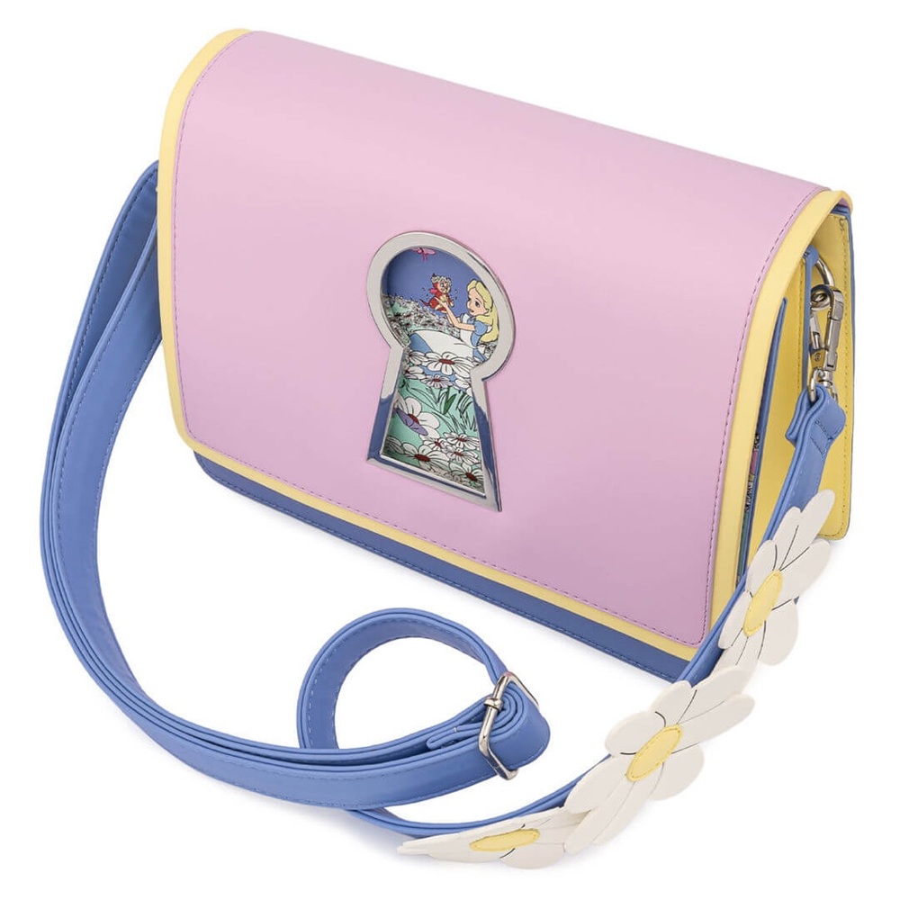 NWT Disney Loungefly Alice Keyhole Crossbody Bag